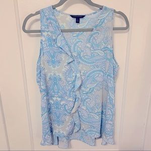 Banana Republic Sleeveless Peplum Top